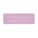 Search for lavender cards invites Return address