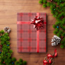 Search for bright red wrapping paper Tartan