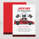 Search for red car birthday invitations Kids birthday party