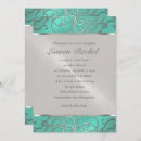 Search for aqua green invitations Unique