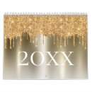 Search for glitter calendars Gold