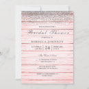 Search for wood bridal shower invitations Pink