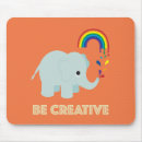 Search for elephant kid mousepads Rainbow