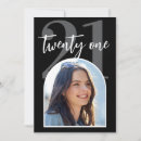 Search for photo 21st birthday invitations Typography