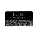 Search for silver snowflake return address labels Black
