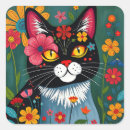 Search for black and white cat stickers Whimsical