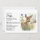 Search for 75th birthday invitations Flowers