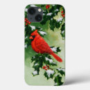 Search for red cardinal bird iphone cases Snow