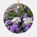 Search for lilac flower christmas tree decorations Floral