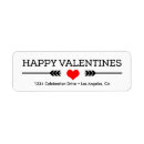 Search for heart and arrow return address labels Arrows