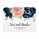 Search for blue floral wedding magnets Watercolor