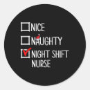 Search for night shift nurse stickers Merry christmas