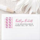 Search for hugs and kisses return address labels Pink
