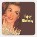 Search for vintage birthday cake stickers Candles