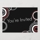 Search for black red grey birthday invitations Celebration