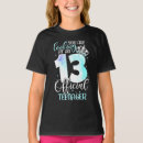 Search for official teenager tshirts 13th birthday