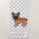 Search for french bulldog beach towels Cute