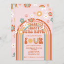 Search for hippie birthday invitations Retro