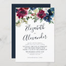 Search for burgundy and navy blue wedding invitations Foliage