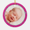 Search for glitter christmas tree decorations Pink