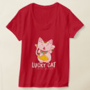 Search for lucky cat tshirts Kitten