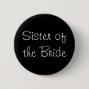 Search for sister of the bride badges Black