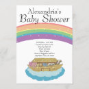 Search for noahs ark baby shower invitations Rainbow