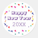Search for new years confetti stickers Typography