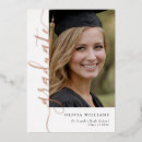 Search for rose gold graduation invitations Foil
