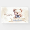 Search for teddy bear baby shower banners Rustic