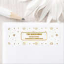 Search for metallic gold return address labels Stylish