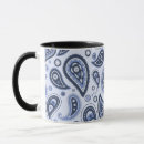 Search for blue paisley pattern mugs Elegant