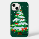 Search for holiday tree iphone cases White