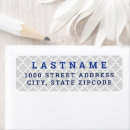 Search for quatrefoil return address labels Geometric
