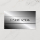 Search for steel business cards Modern