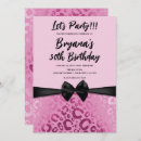 Search for pink leopard birthday invitations Safari