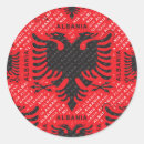 Search for albanian stickers Red