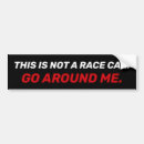 Search for keeping distance car bumper stickers Too close