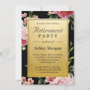 Search for womans retirement party invitations Floral