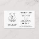 Search for bear business cards Black and white