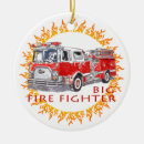 Search for firetruck christmas tree decorations Fire fighter