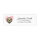 Search for sloth return address labels Whimsical