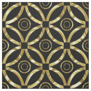 Search for black and gold geometric pattern fabric Modern