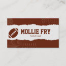 Search for football coach business cards Instructor