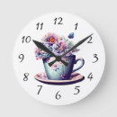 Search for teacup clocks Flowers