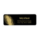 Search for gold peacock return address labels Modern