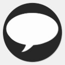 Search for speech bubbles stickers White
