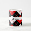 Search for black white and red mugs Geometric