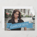 Search for light blue graduation invitations Typography