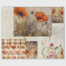 Search for orange wrapping paper Decoupage